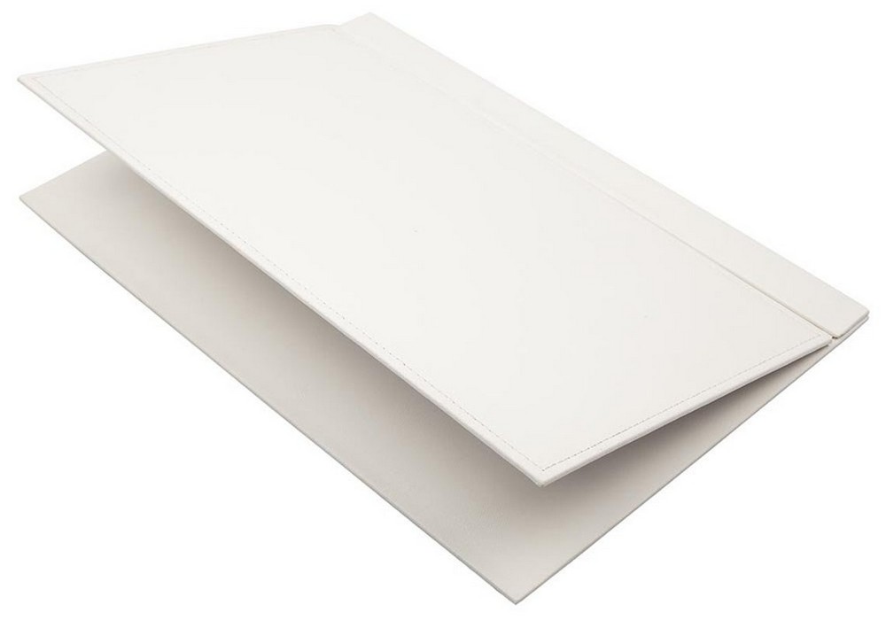 tapis de table en cuir blanc pour le bureau