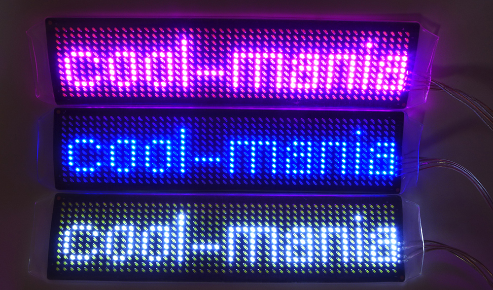 Tee-shirt bande LED RGB pour LED
