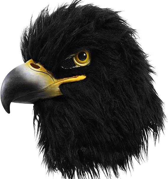 tête de masque en silicone aigle noir