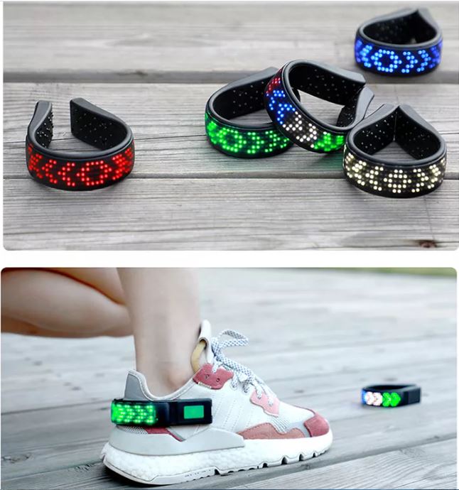 chaussure lumineuse - affichage LED