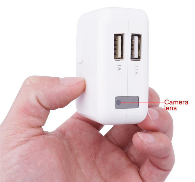 Chargeur USB avec caméra cachée