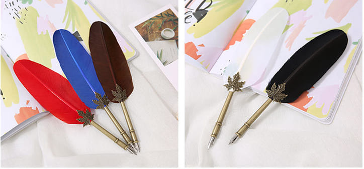 Stylo plume antique avec stylo à encre avec plume