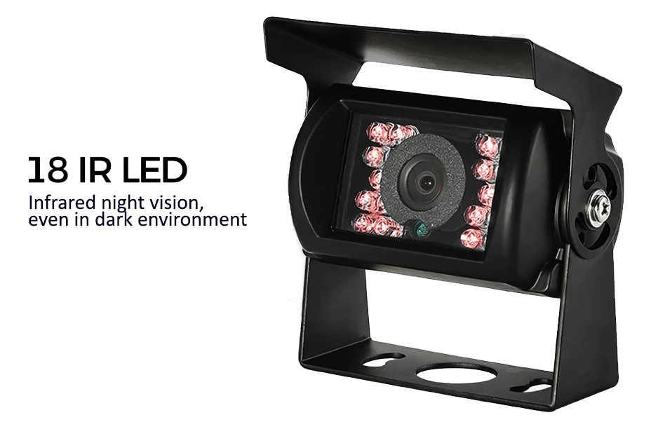caméra de voiture avec vision nocturne 18 LED IR