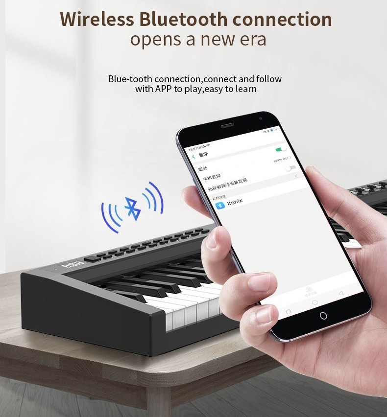 smartphone bluetooth piano numérique