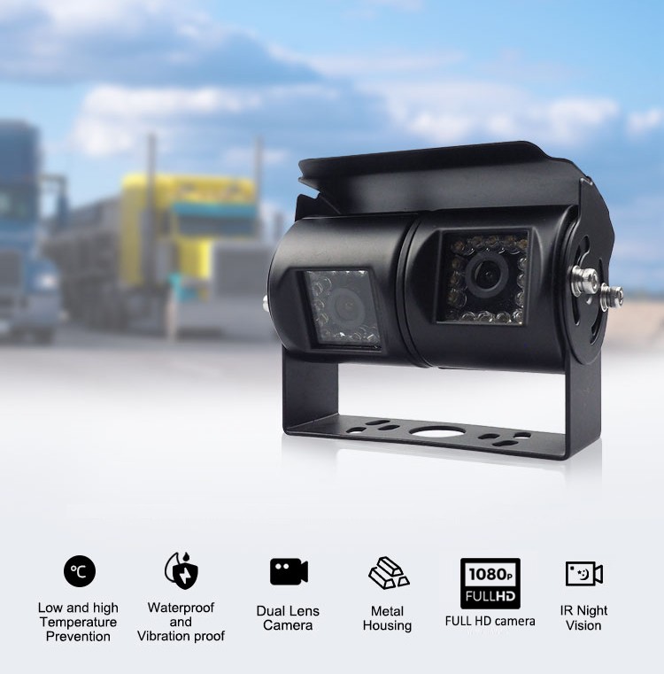 Double caméra de haute qualité pour les machines de transport, de fret ou de travail