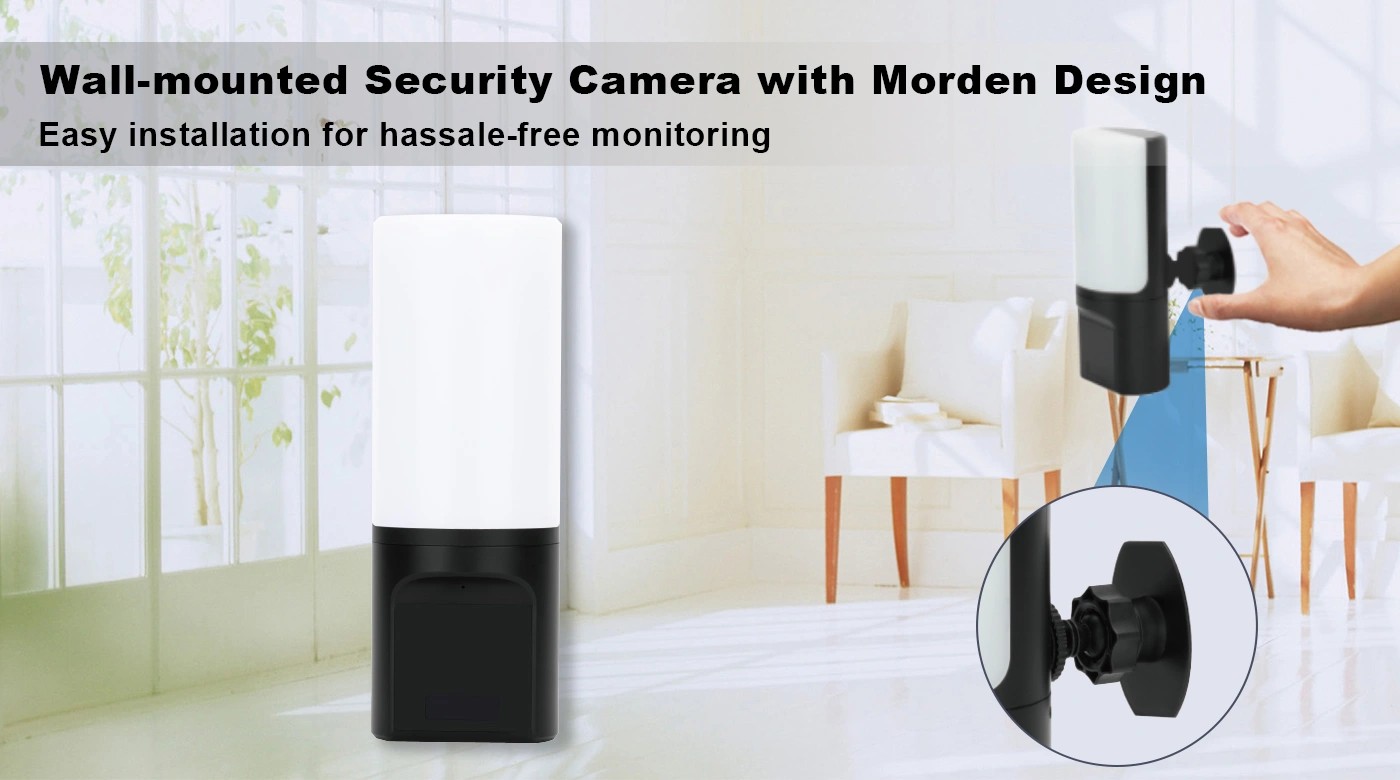Lampe espion caméra de sécurité cachée pour votre maison, appartement, bureau