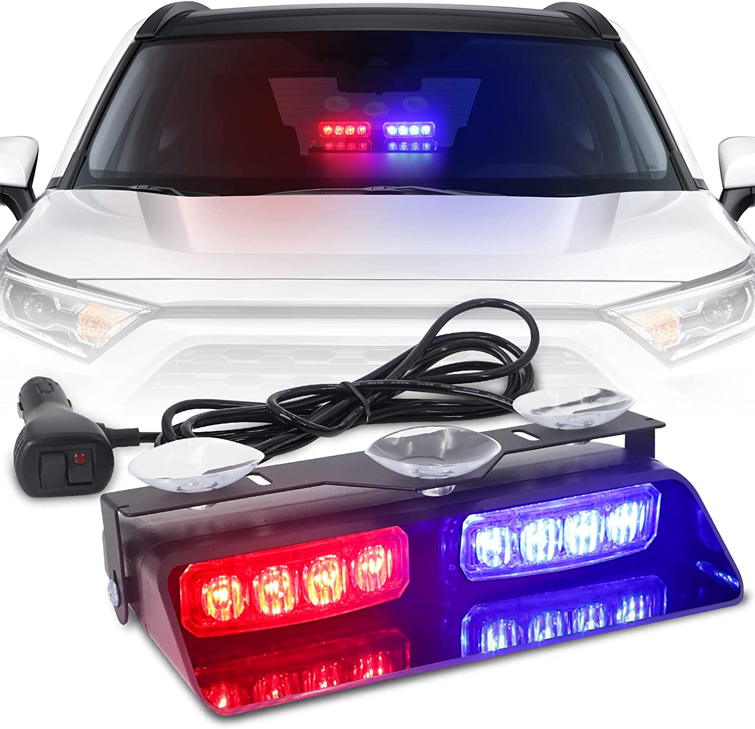 Autocollant de lampe flash au néon pour voiture - Non vendu en magasin