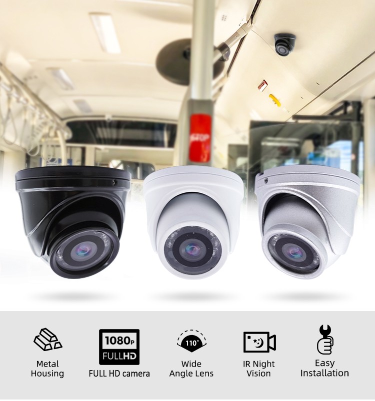 Caméra de voiture FULL HD Objectif AHD 3,6mm + 12 LED IR et filtre
