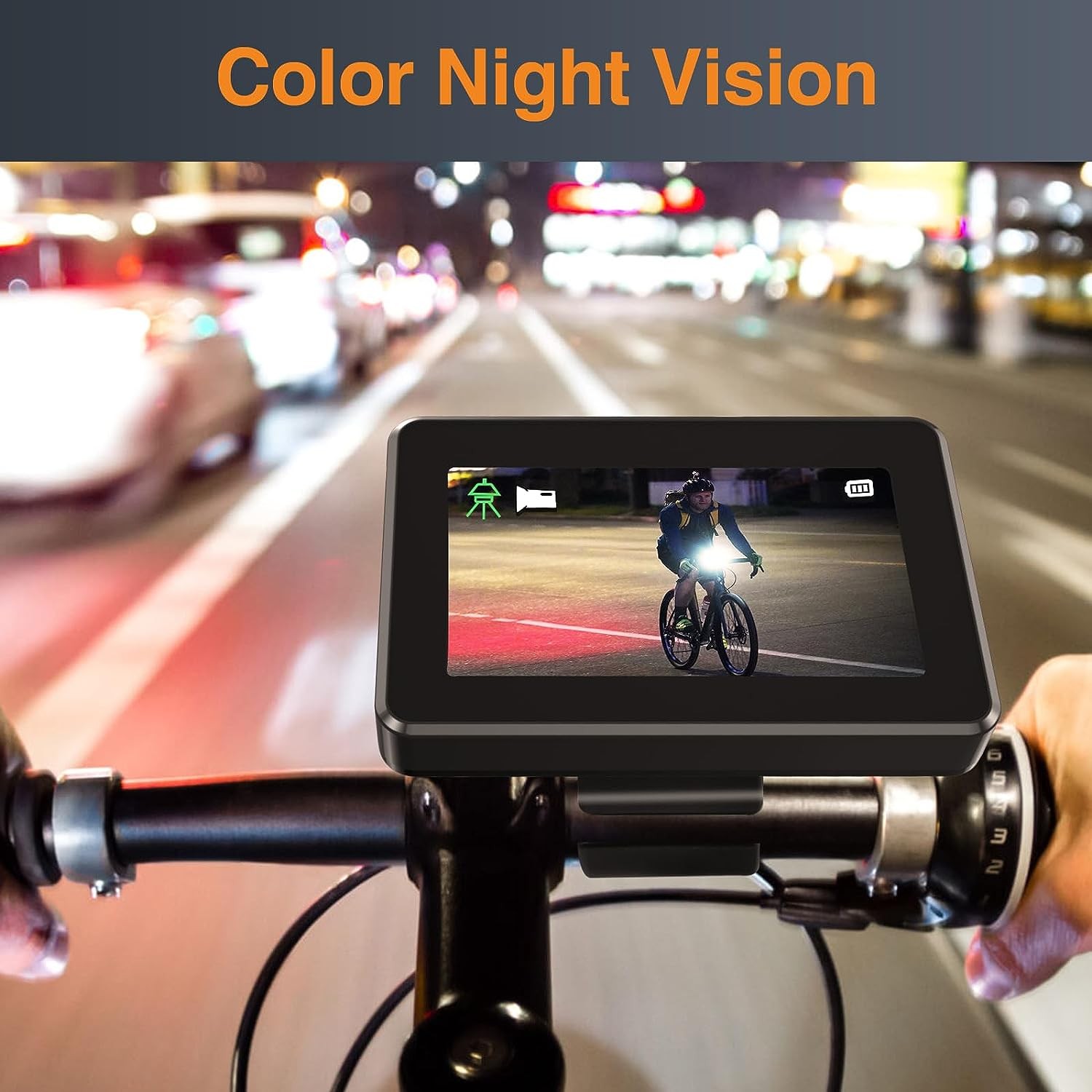 moniteur de vélo avec caméra avec vision nocturne