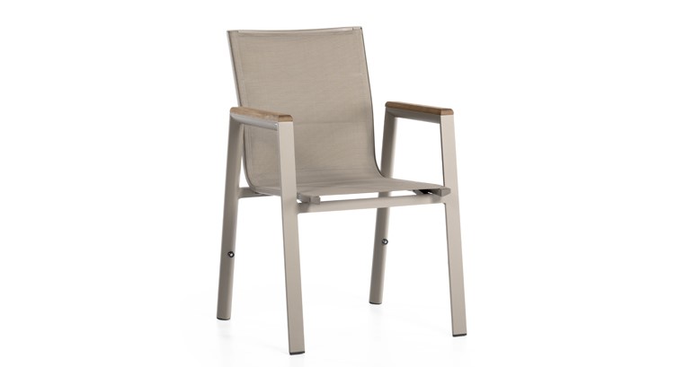 chaise en aluminium pour le jardin, terrasse, gazebo
