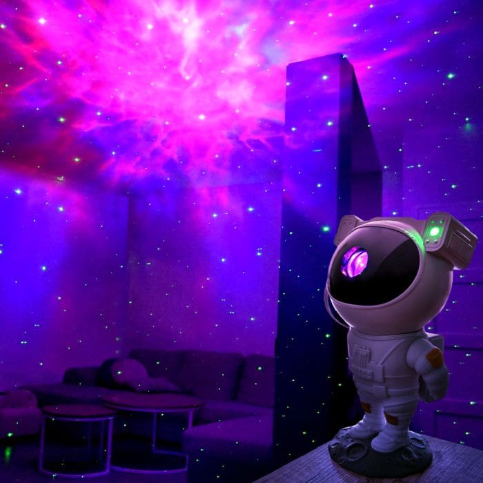 cosmonaute projecteur mural nuit ciel galaxie