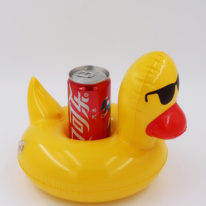 canard gonflable mini porte-gobelets boissons piscine