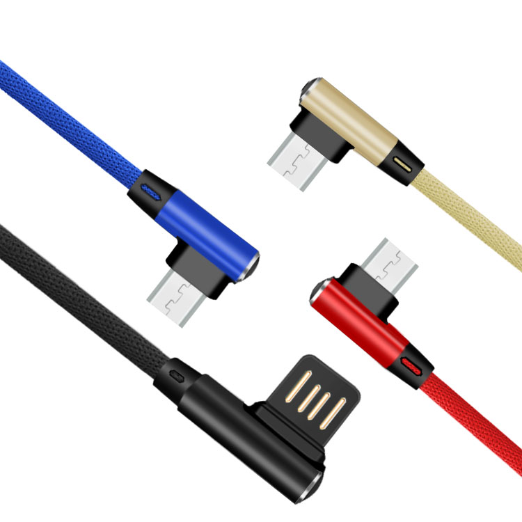 câble micro USB avec design 90
