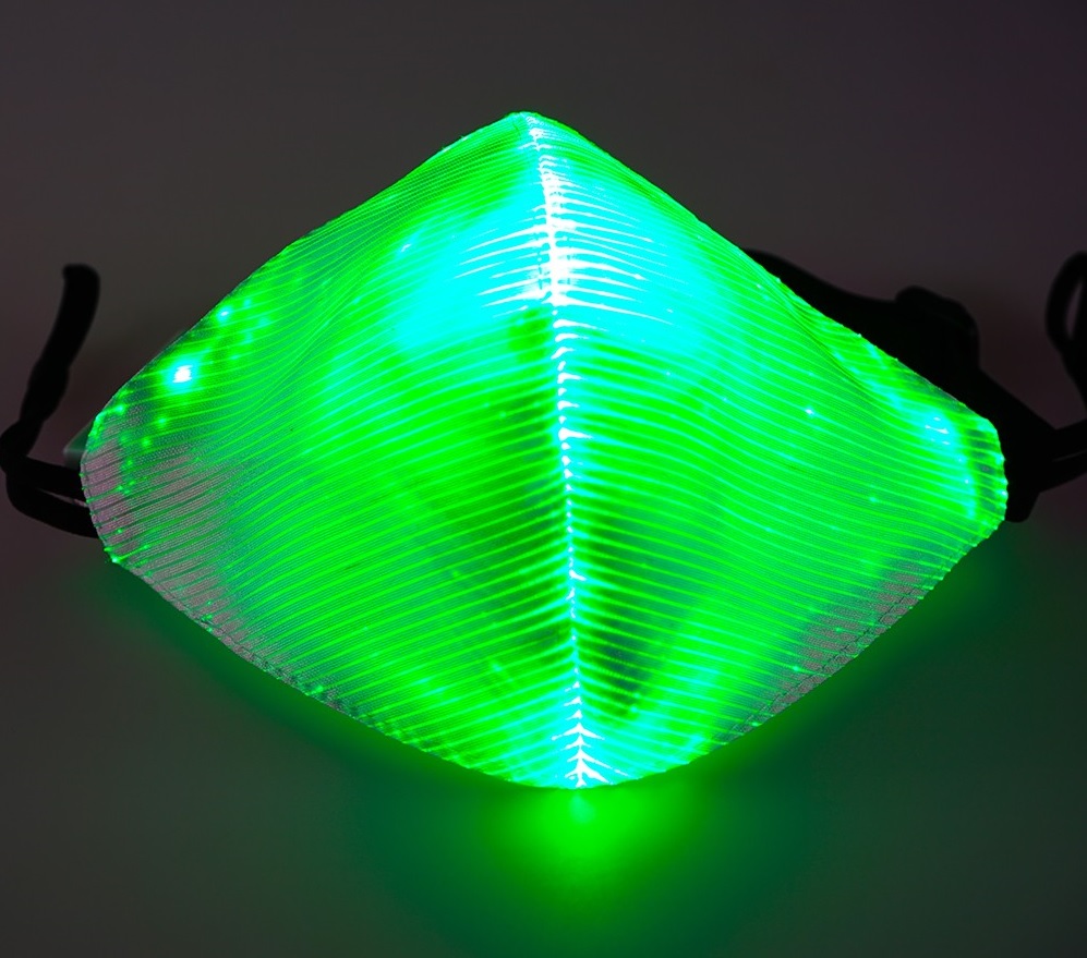 Masque LED vert