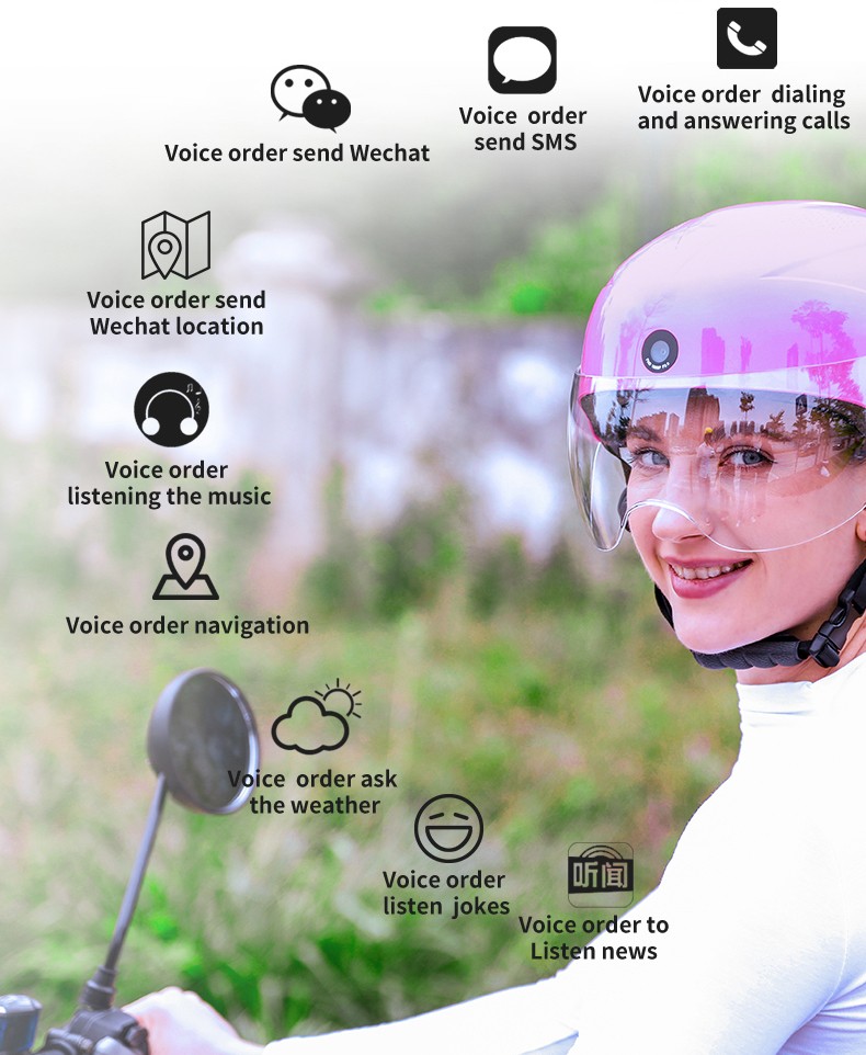 casque de vélo intelligent assistant vocal AI