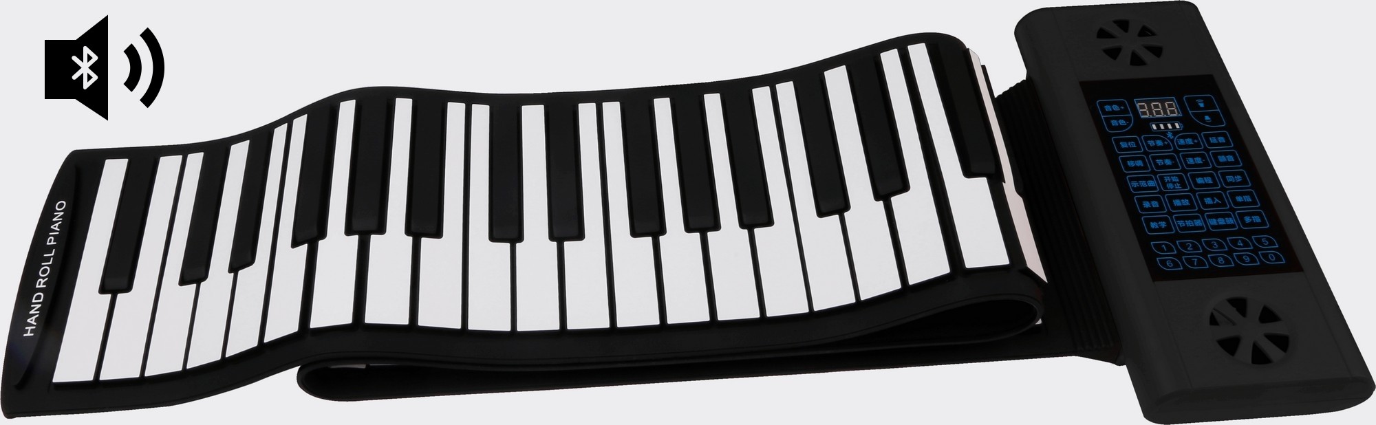 Clavier en silicone piano enroulable avec 88 touches + haut