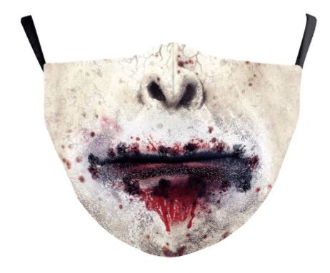 masque de zombie pour le visage effrayant