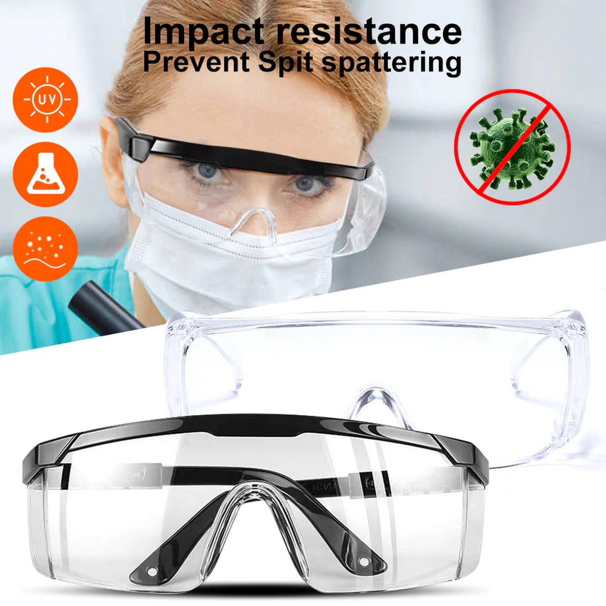 lunettes de sécurité transparentes