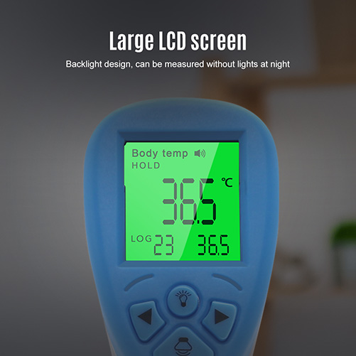 thermomètre sans contact avec écran LCD