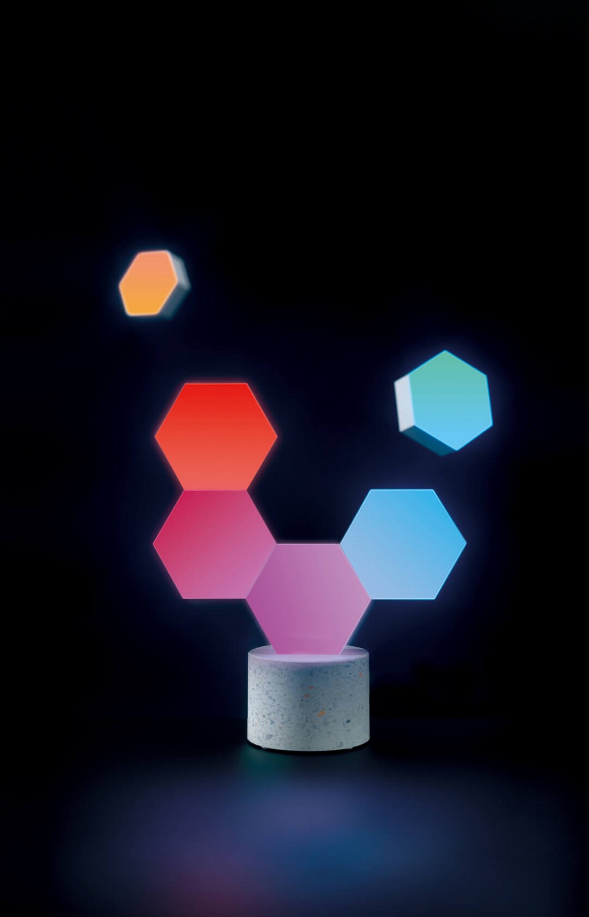 Éclairage intérieur LED hexagone