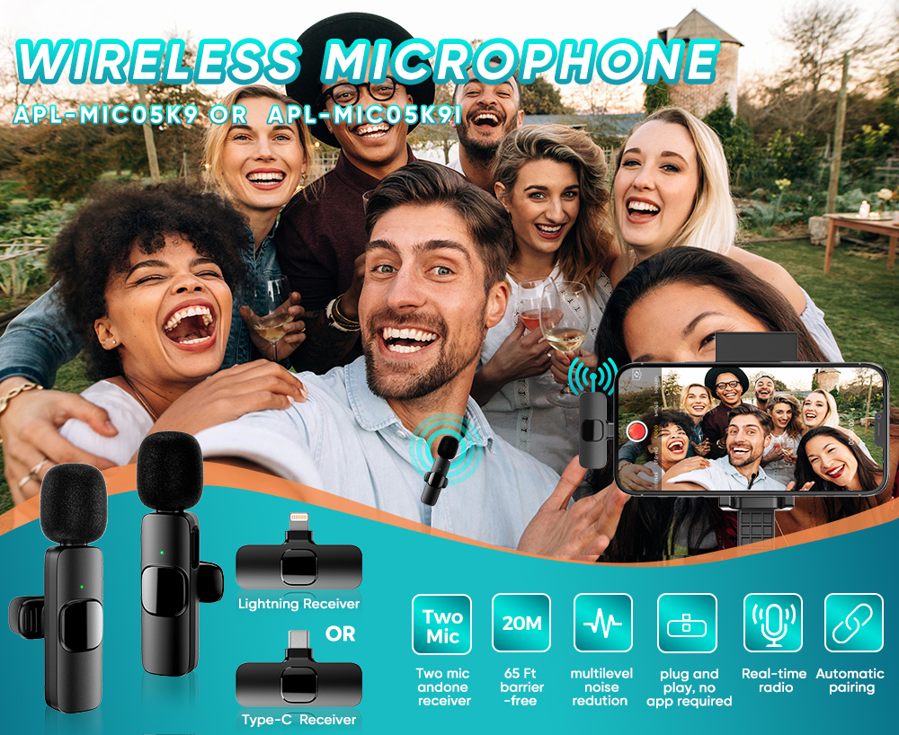 Smartphone mobile microphone sans fil