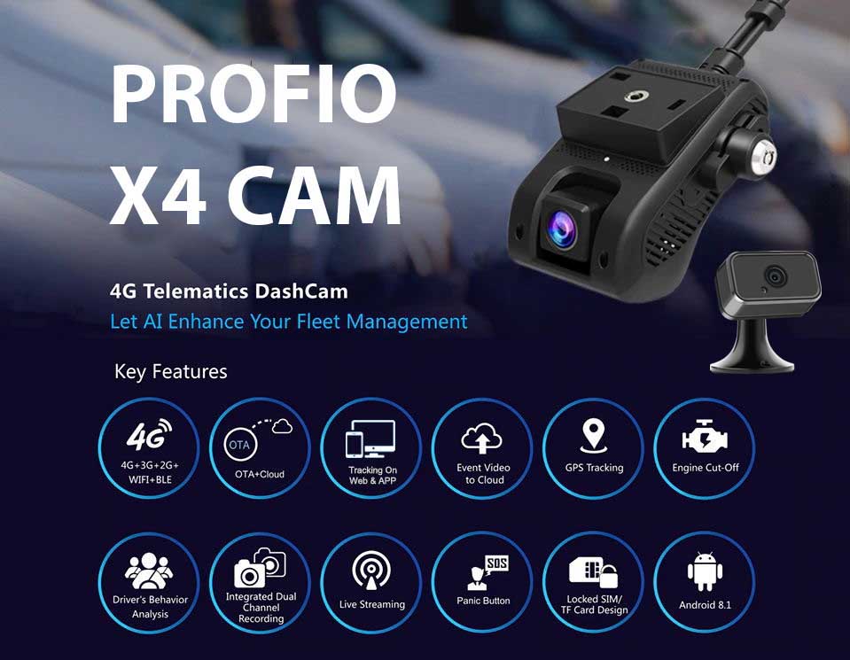 Caméras de voiture Cloud Profio X4