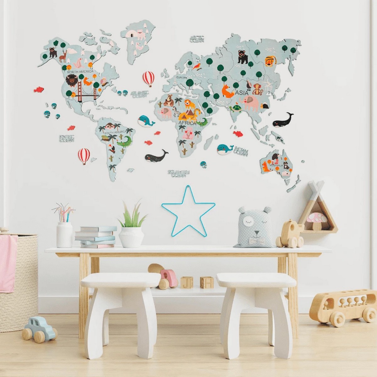 Carte du monde pour les enfants