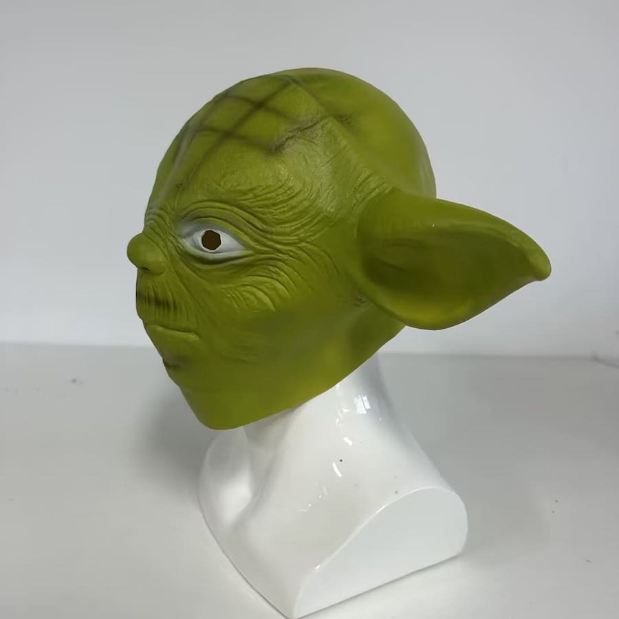 Masque facial Star Wars - Latex vert Yoda