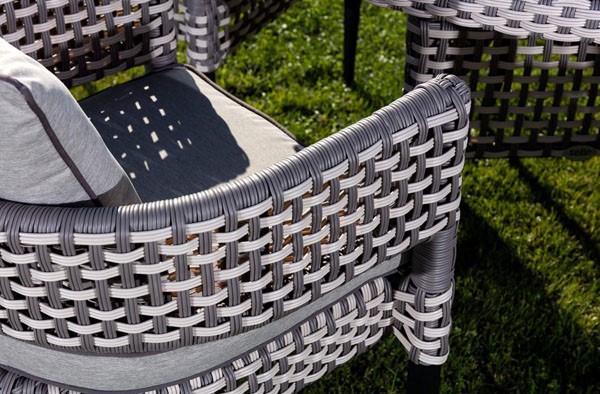 chaise en rotin tressé pour les tonnelles de terrasse de jardin