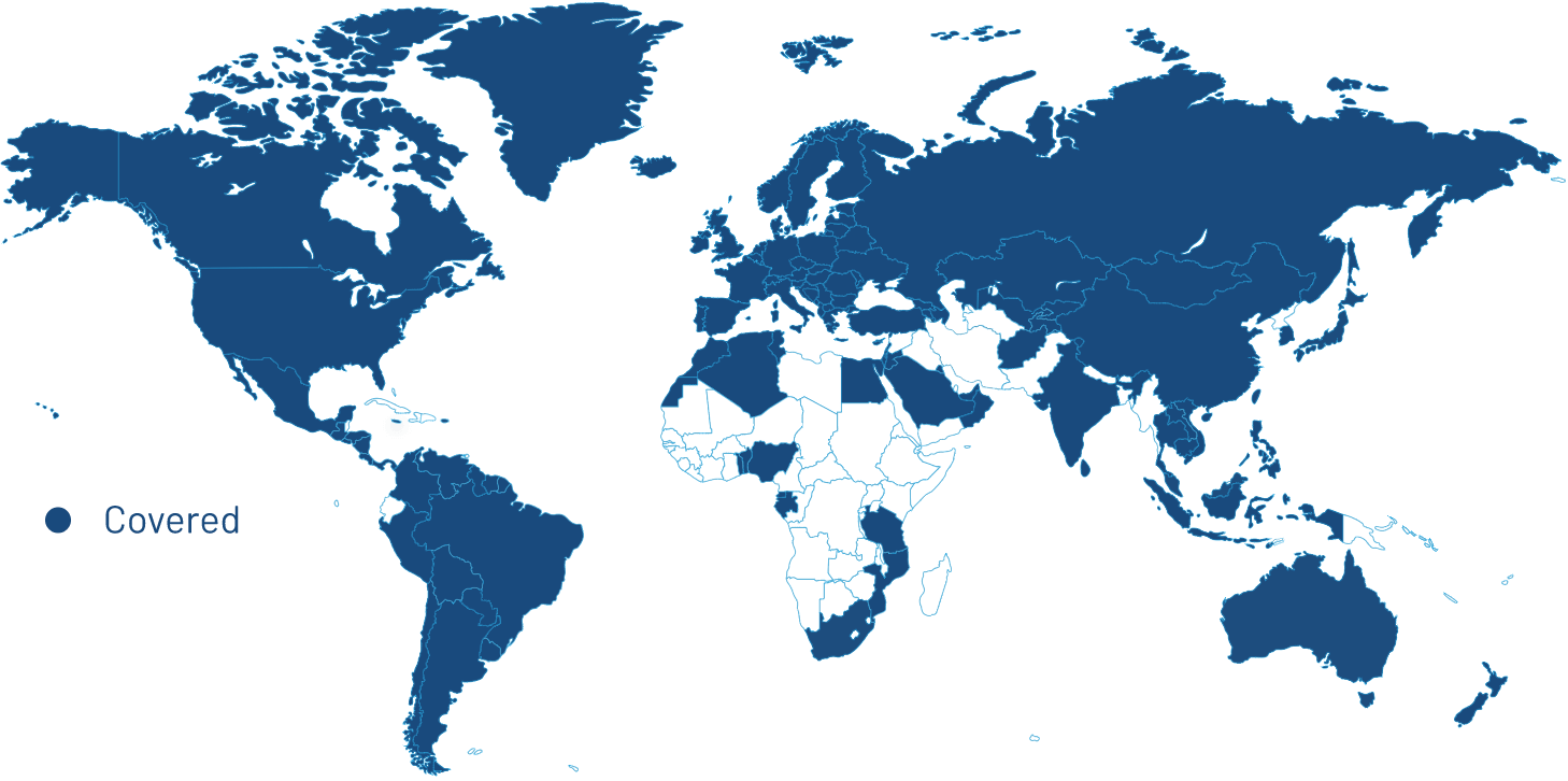 Carte SIM de voyage avec couverture du pays
