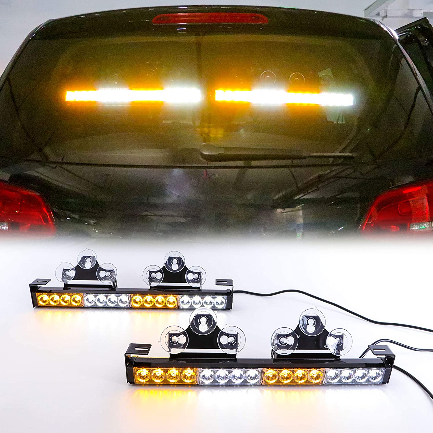 Lumières LED clignotantes pour la voiture jaune blanc multi couleur