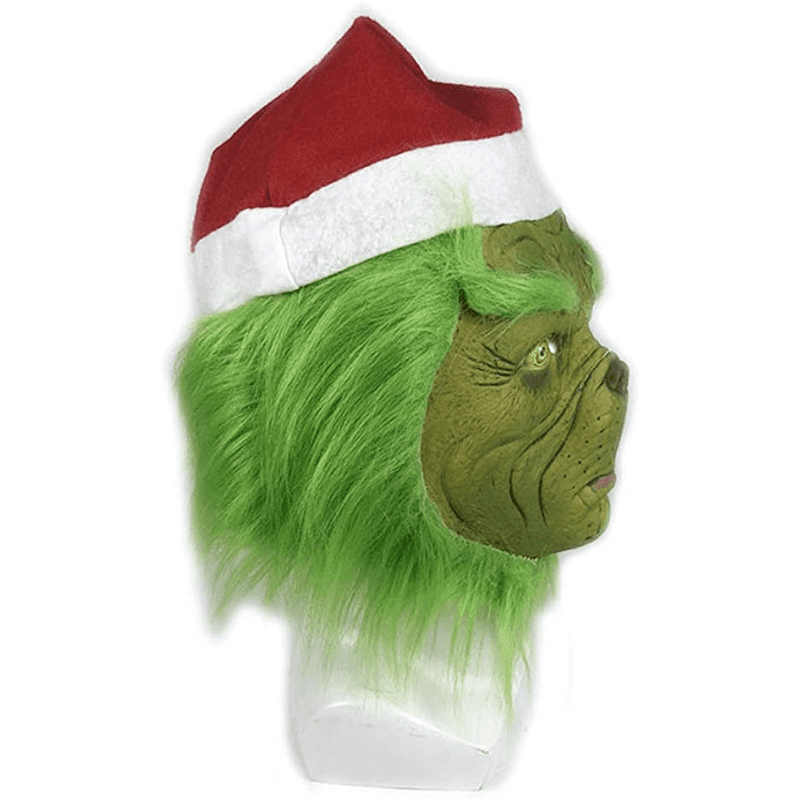 Masque facial elfe vert avec gants - Grinch