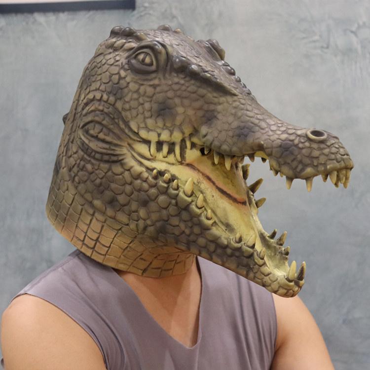 masque d'Halloween alligator masques de tête de crocodile