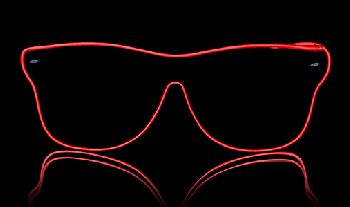 lunettes de soleil rouges