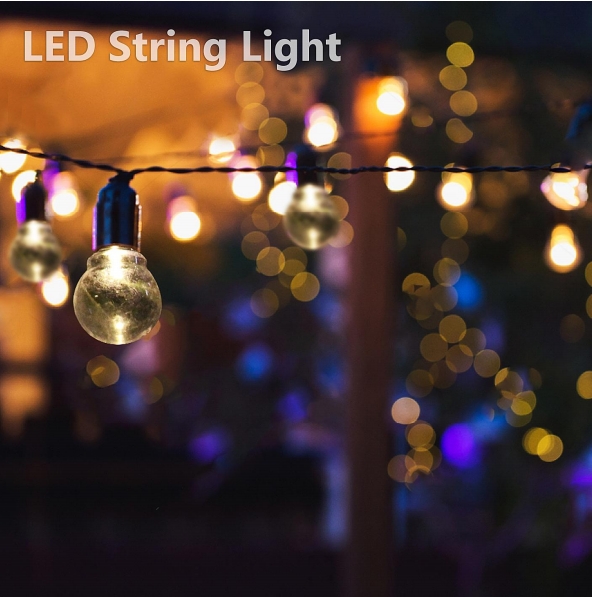 Guirlande lumineuse LED avec panneau solaire