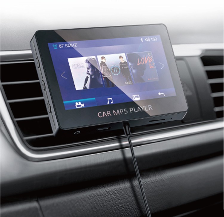 lecteur vidéo MP5 de voiture avec support - installation simple
