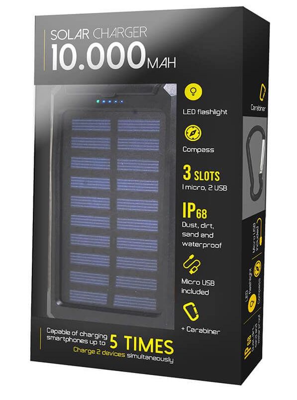 chargeur solaire portable 10000 mah telephone portable