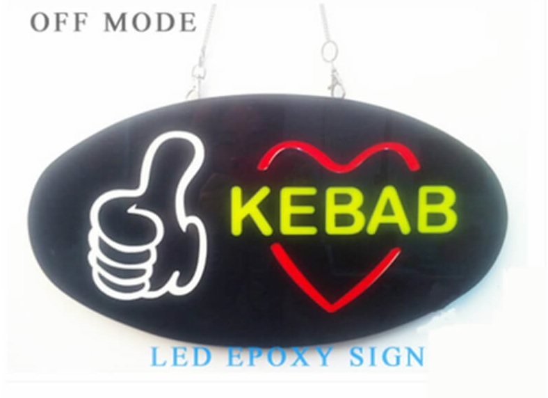 Kebab du panneau de glace