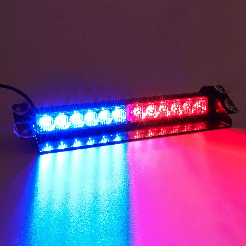 Gyrophares stroboscopiques à LED clignotantes pour la voiture avec possibilité de changer les couleurs et les styles de clignotement