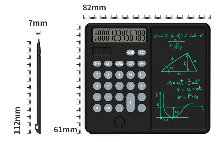 bloc-notes avec calculatrice