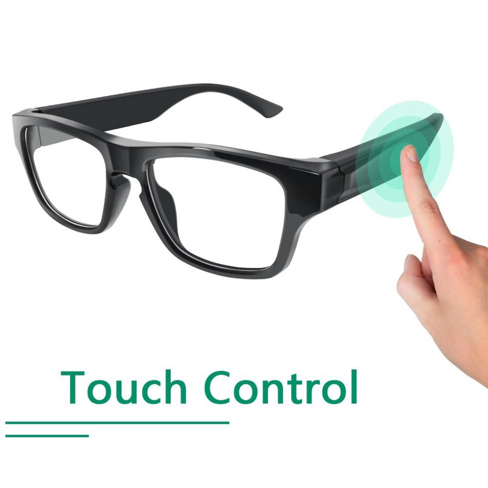 lunettes élégantes avec caméra Full HD - contrôle tactile