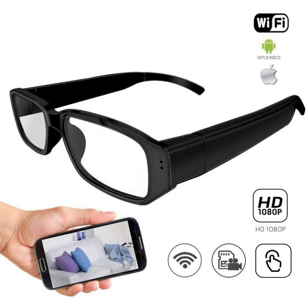 lunettes avec caméra - caméra espion dans des lunettes avec wifi