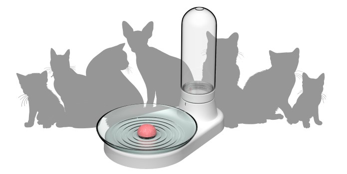 réservoir d'eau pour chat - plateau automatique