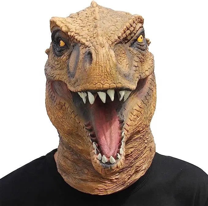 Masque Dino - visage de masque de parc jurassique (masque de tête)