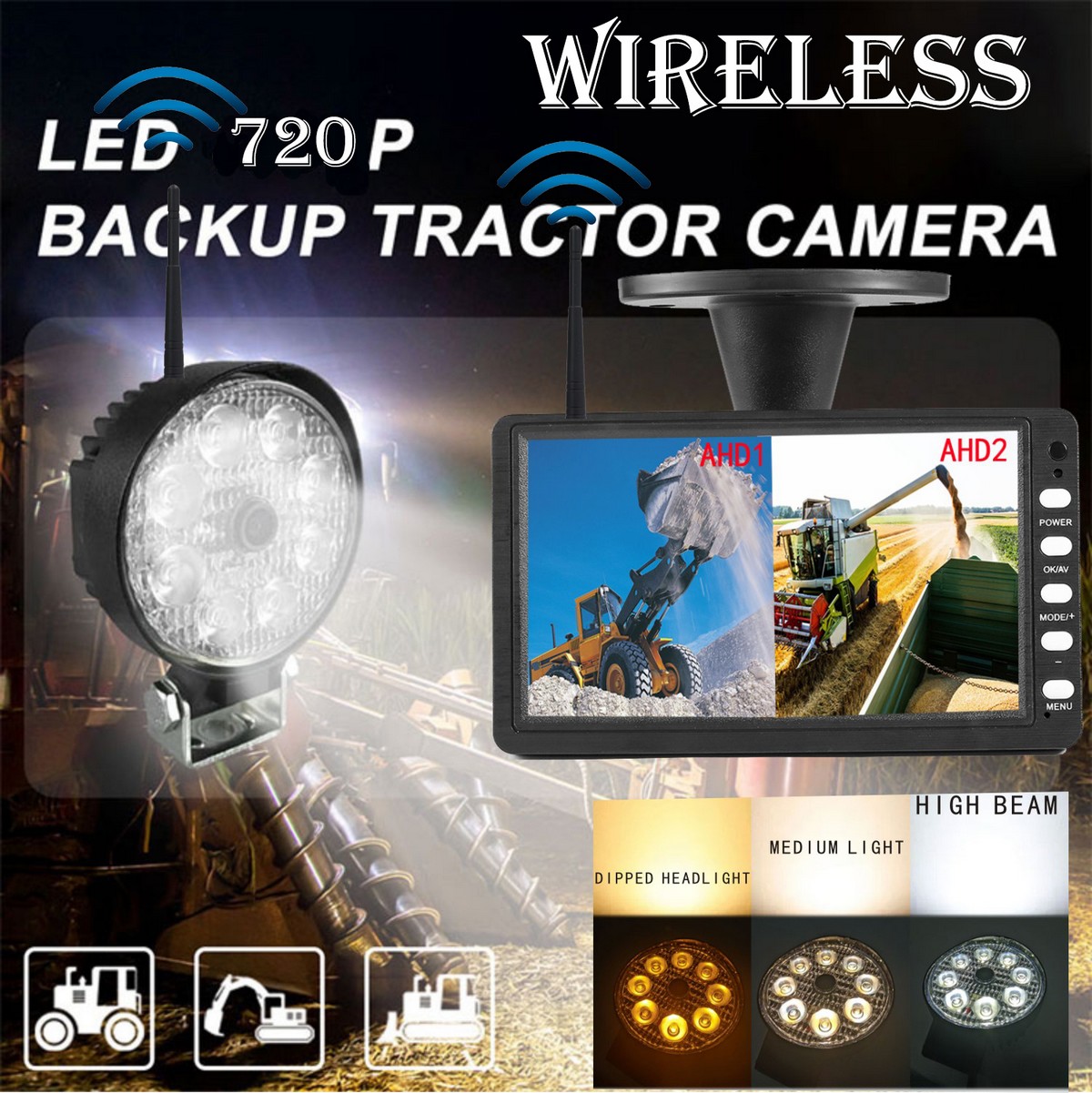 Kit de sauvegarde - Caméra Wifi avec lumière LED blanche puissante et nombreuses fonctions