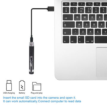 Caméra d'alimentation USB dans le stylo