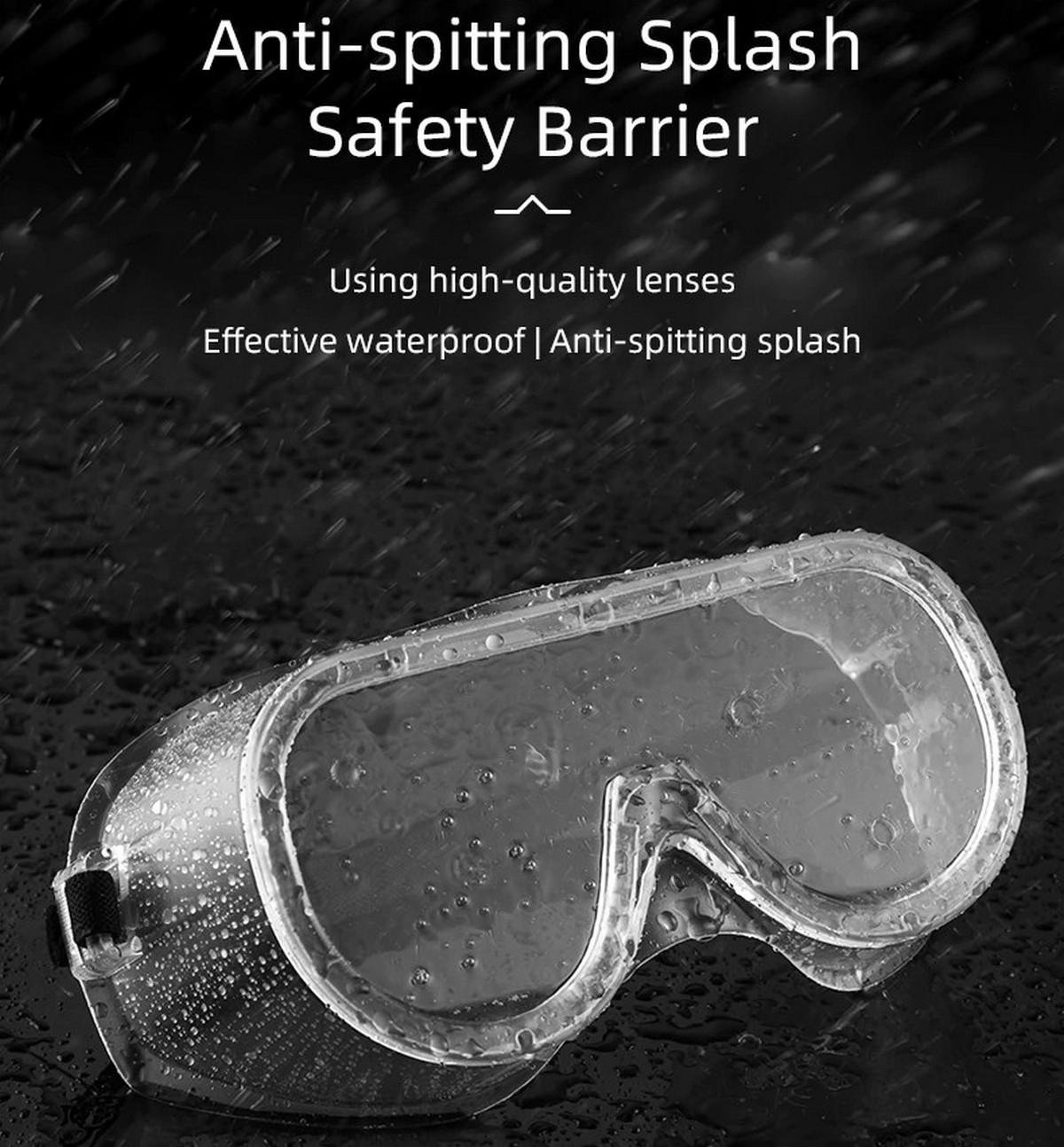 lunettes de protection résistantes aux gouttelettes de poussière et aux chocs