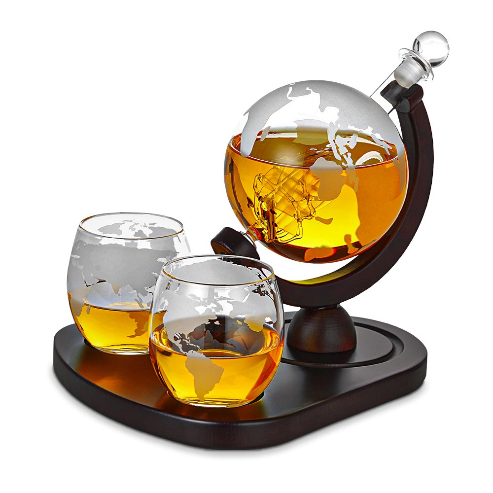 carafes à whisky globe - verres à whisky