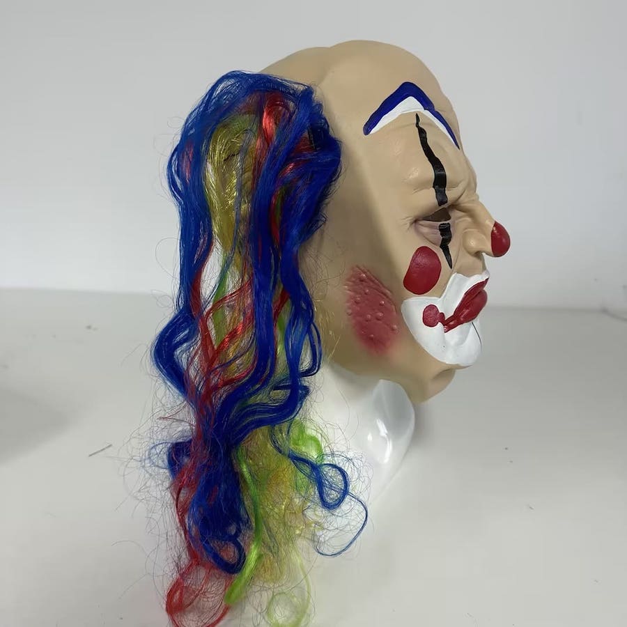 Masque facial pour adultes Clown d'horreur effrayant