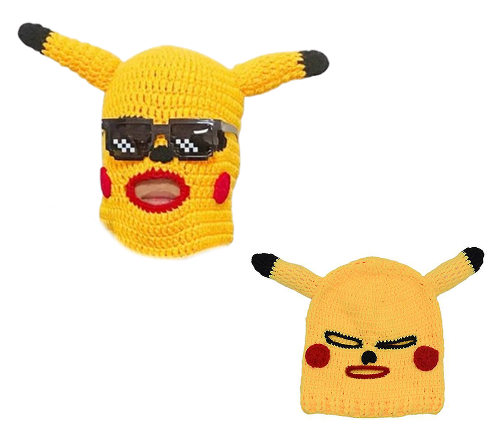 fête de carnaval de masque facial pikachu